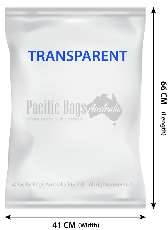 Woven Polypropylene Transparent Bags 41 CM x 66 CM